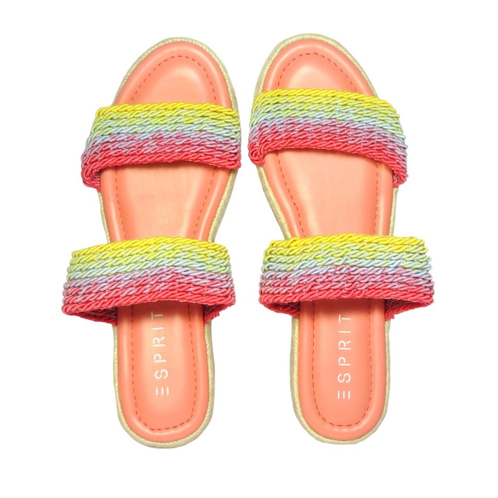 Esprit Arya Espadrille Sandals Large Size 10.5 Inches Length New without Tags